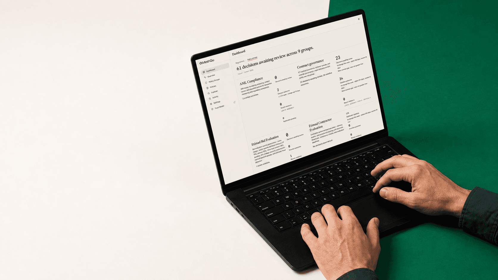 Accountable decision owner reviewing a policy requirement